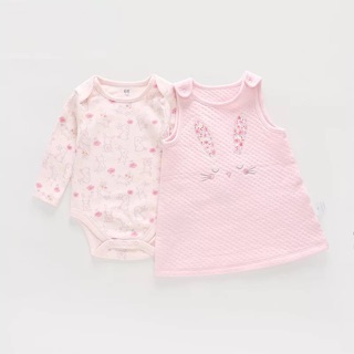 Set Váy 2pcs Bé Gái Thỏ Hồng Vlinder