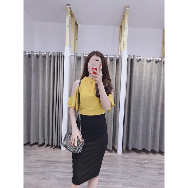 [Hàng cao cấp] Chân váy ôm dài qua gối dáng bút chì chất vải co dãn cao cấp mặc tôn dáng | BigBuy360 - bigbuy360.vn