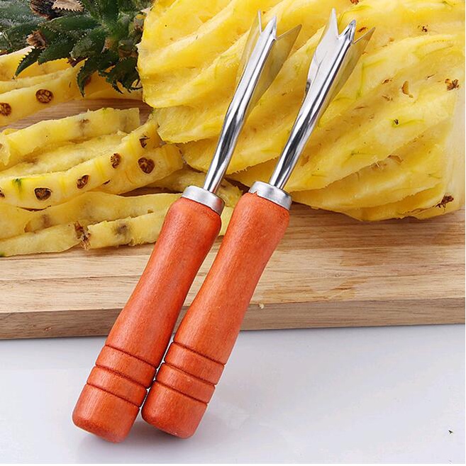 Dụng Cụ Gọt Cắt Mắt Khóm Thơm Dứa Siêu Nhanh Lưỡi Thép Chữ V Chuyên Dụng
