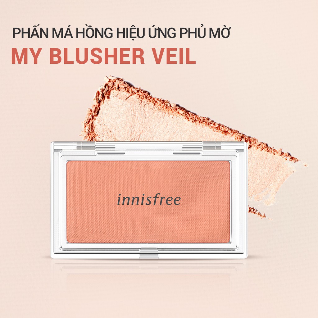 [Mã COSIF05 giảm 10% đơn 400K] Phấn má hồng Veil innisfree My Blusher Veil 3.5g