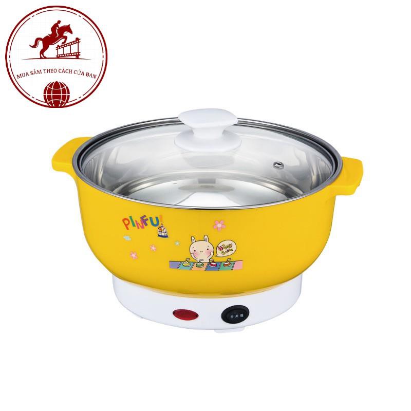 🔐Bảo Hành 1 Năm🔐 Nồi Lẩu Điện Mini Đa Năng Nika 24cm 1000W Inox 304, Tiện Dụng Cho 2-3 Người Dùng, Siêu Tiện Dụng