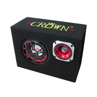 Loa Crown BLUTOOTH cỡ số 6 hình chữ nhật tặng kèm dây cắm từ điện thoại ra.
