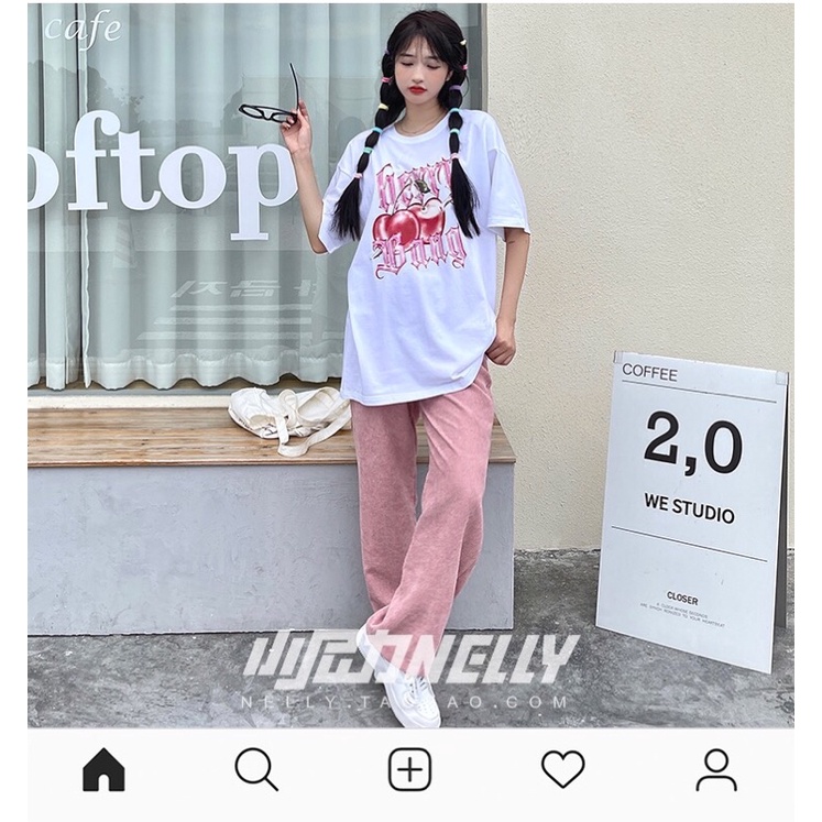 Áo phông nelly heybig sale (có sẵn) 2 táo đỏ