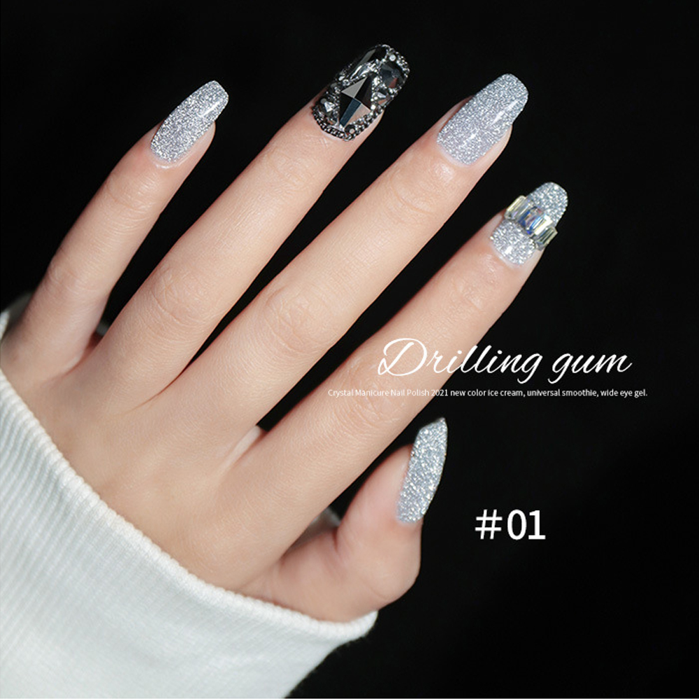 Lọ Sơn Móng Tay 12 Màu Lấp Lánh Lâu Trôi Không Độc Hại 10Ml DIY