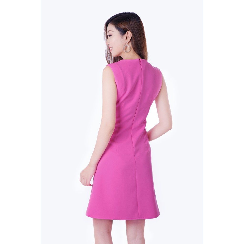 [Mã WABRWA15 giảm 15% đơn 300K] Đầm phối nút eo nhúng dễ thương thời trang Eden - D146 | BigBuy360 - bigbuy360.vn