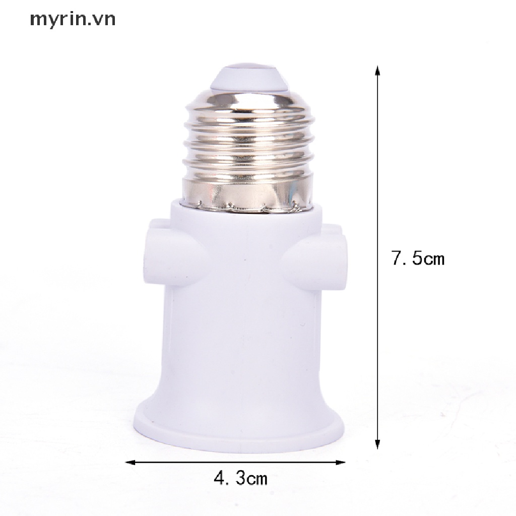 Đuôi Đèn Chuyển Đổi Đuôi E27 Chống Cháy Có Phích Cắm EU