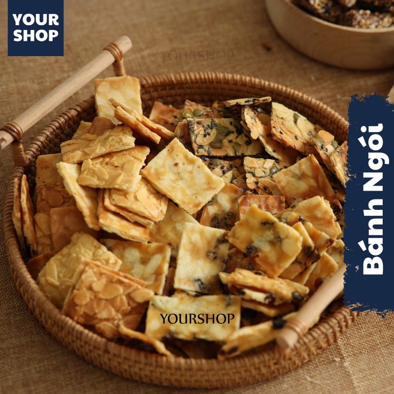 Bánh Ngói Hạnh Nhân Hạt Bí Mè Đen Ăn Kiêng Siêu Hạt Chuẩn Keto by Yourshop