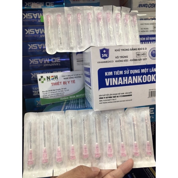 ❤️ Kim tiêm 18G VINAHANCOOK ĐẦU KIM SẠC LẤY THUỐC 18G Vinahankook ĐẦU BƠM KIM TIÊM ÉP VỈ 18G VINAHANCOOK