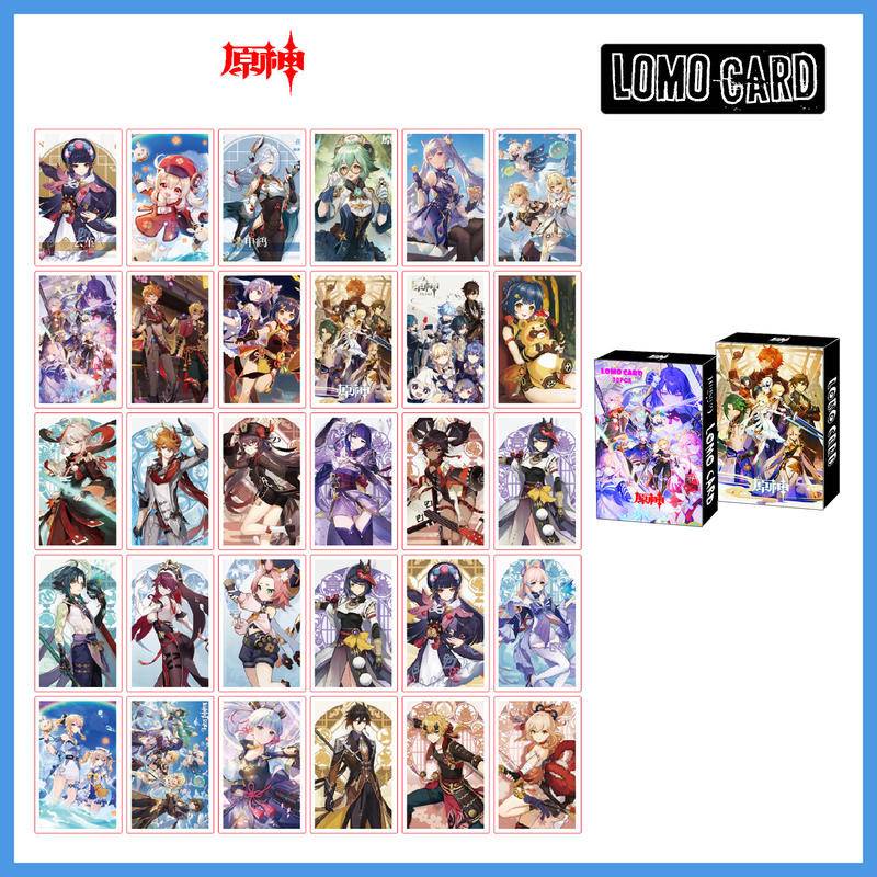 Set 30 Tấm Thẻ Ảnh lomo Card Nhóm Nhạc Hàn Quốc Sencalors furina Ramen shogun yae Mihongli Wander xiao hu tao
