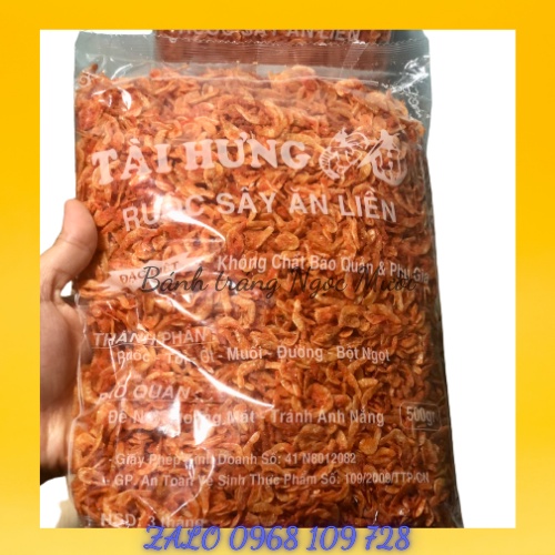 1kg Ruốc sấy khô ăn liền thơm ngon túi 500 gram LOẠI 1 - Dùng làm topping bánh tráng, bắp xào,...