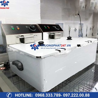 Bếp chiên nhúng đôi dùng điện 6 lít loại dày