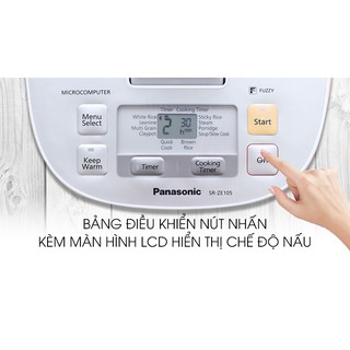 Nồi cơm điện tử Panasonic SR-ZE105WRAM 1 lít [New 100%]