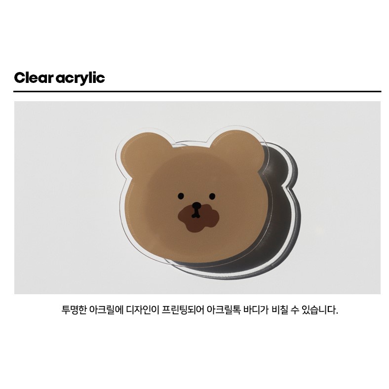 Korea Cute Phone Case with Acryle Grip toks Galaxy S22  Momocase Compatible for iPhone All Models Samsung