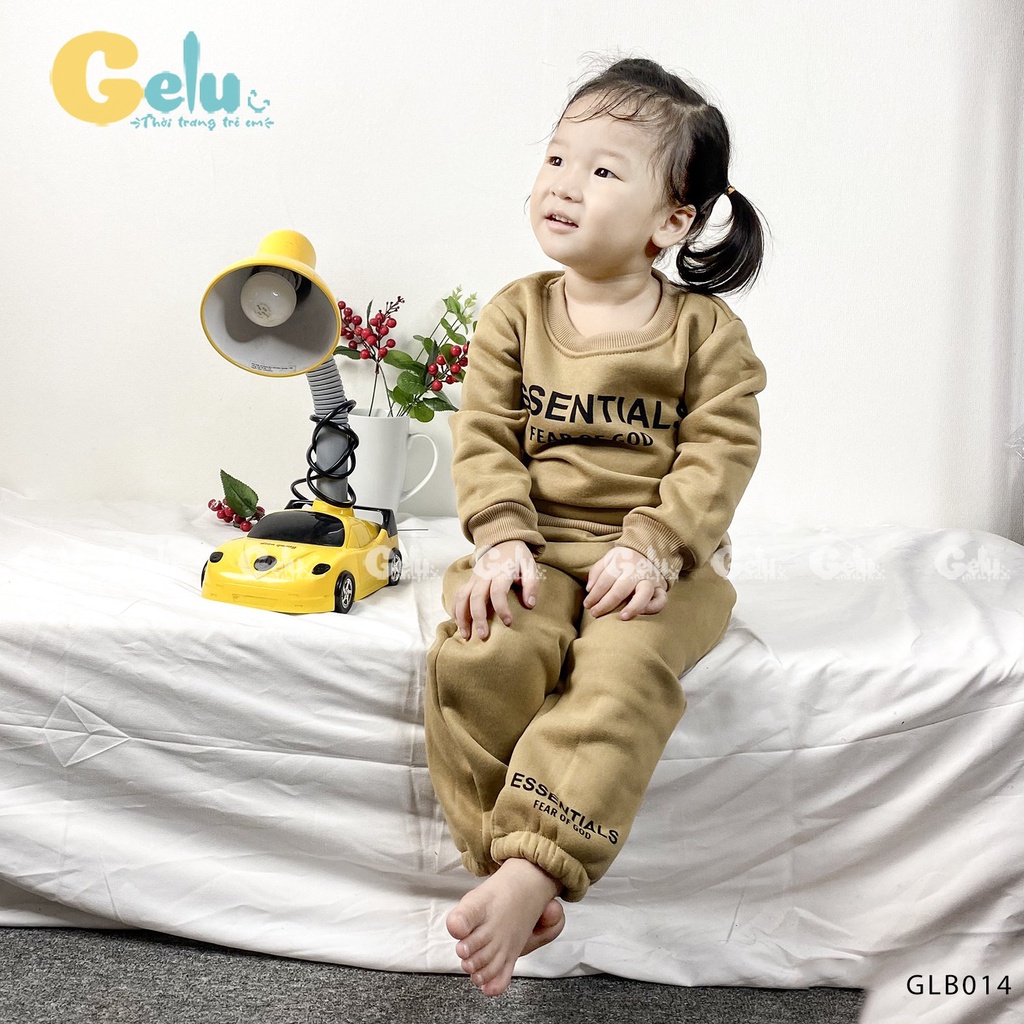 Bộ quần áo thu đông cho bé, Đồ bộ thu đông essential cho bé - Gelu kids-GLB013