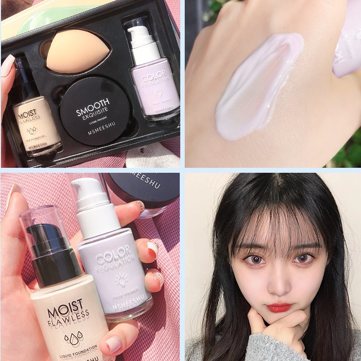 [Mã CHUYENSI9 để giảm 5k] BỘ TRANG ĐIỂM 4 MÓN BAXI PRETTY MAKEUP