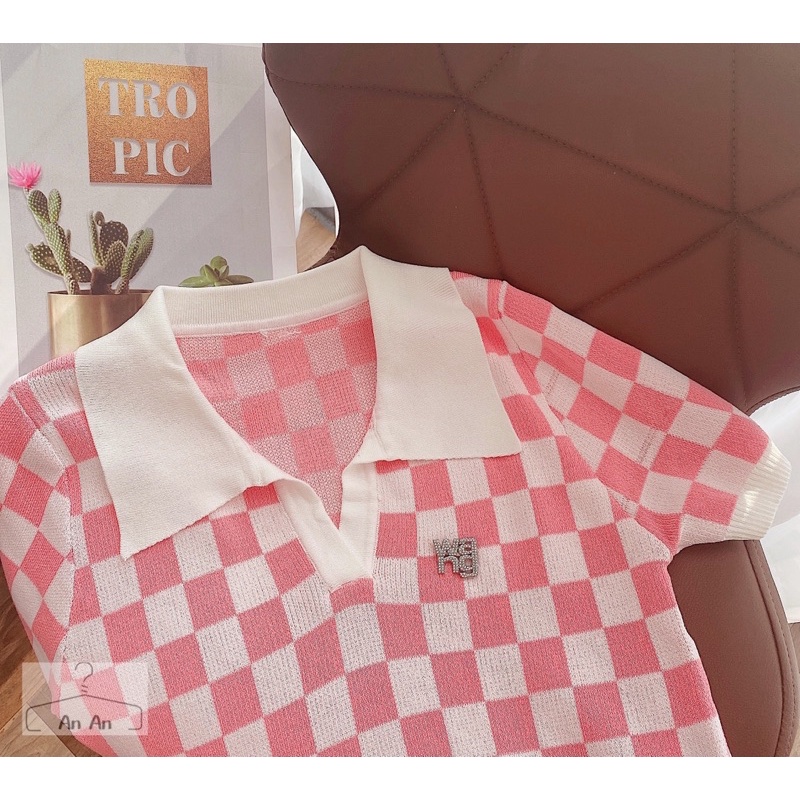 Áo len Mongtoghi kẻ ô, cổ đức hàng Quảng châu cao cấp(ảnh thật) | BigBuy360 - bigbuy360.vn