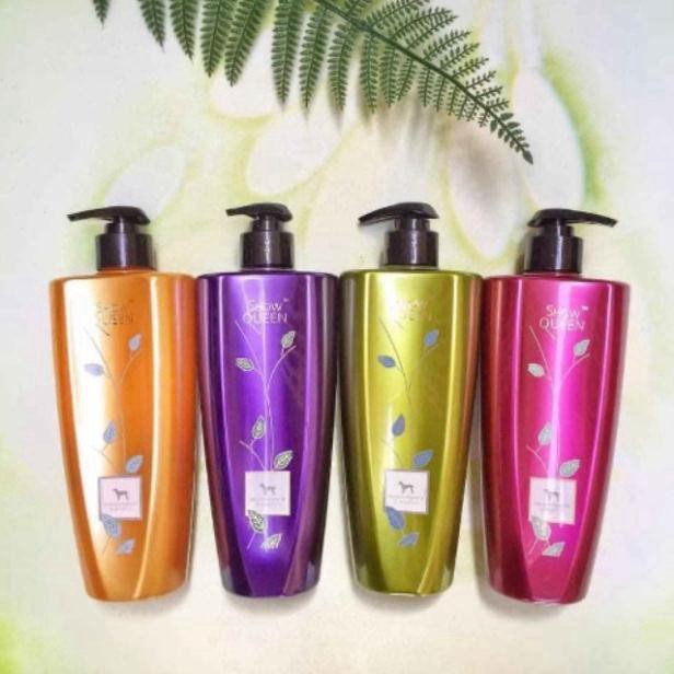 Sữa tắm cho chó mèo cao cấp Show Queen chai 500ml màu tím (Dành cho cún lông trắng, bé nào lông dính bẩm lâu n