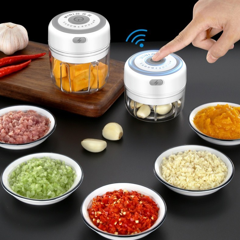 [Mua 1 Tặng 1] Máy Xay Tỏi Ớt Mini Cầm Tay Đa Năng Thế Hệ Mới Breo Market Nhỏ Gọn Thông Minh Có Cổng Sạc USB | BigBuy360 - bigbuy360.vn