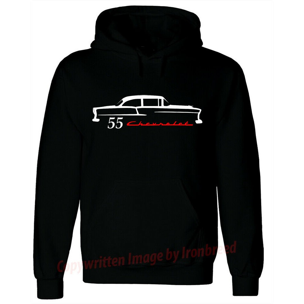 Áo Hoodie In Logo Chevrolet 1955 55 Chevybel Air 150 210 C Ic