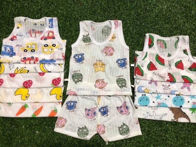 SET 5 BỘ BA LỖ COTTON GIẤY 3-15kg