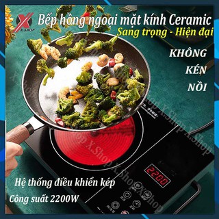 BẾP HỒNG NGOẠI cao cấp Bếp Đơn Công suất lớn 2200W/3500W– Bếp cảm ứng không kén nồi, Không Bức Xạ