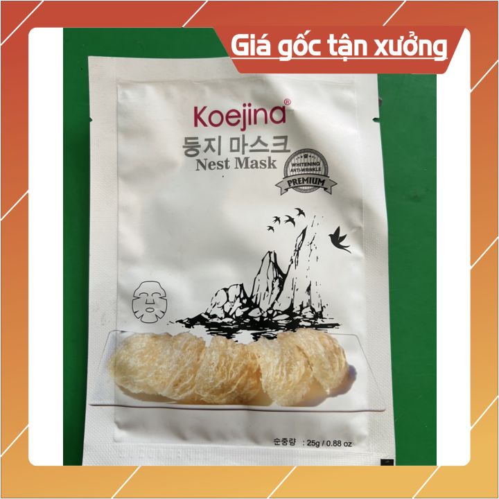 [chính hãng]Mặt Nạ Hàn Quốc (KOEJINA) đủ loại tổ yến trà xanh -ngọc trai- collagien-nha đam -đắp mịn da xe khít chân lôn