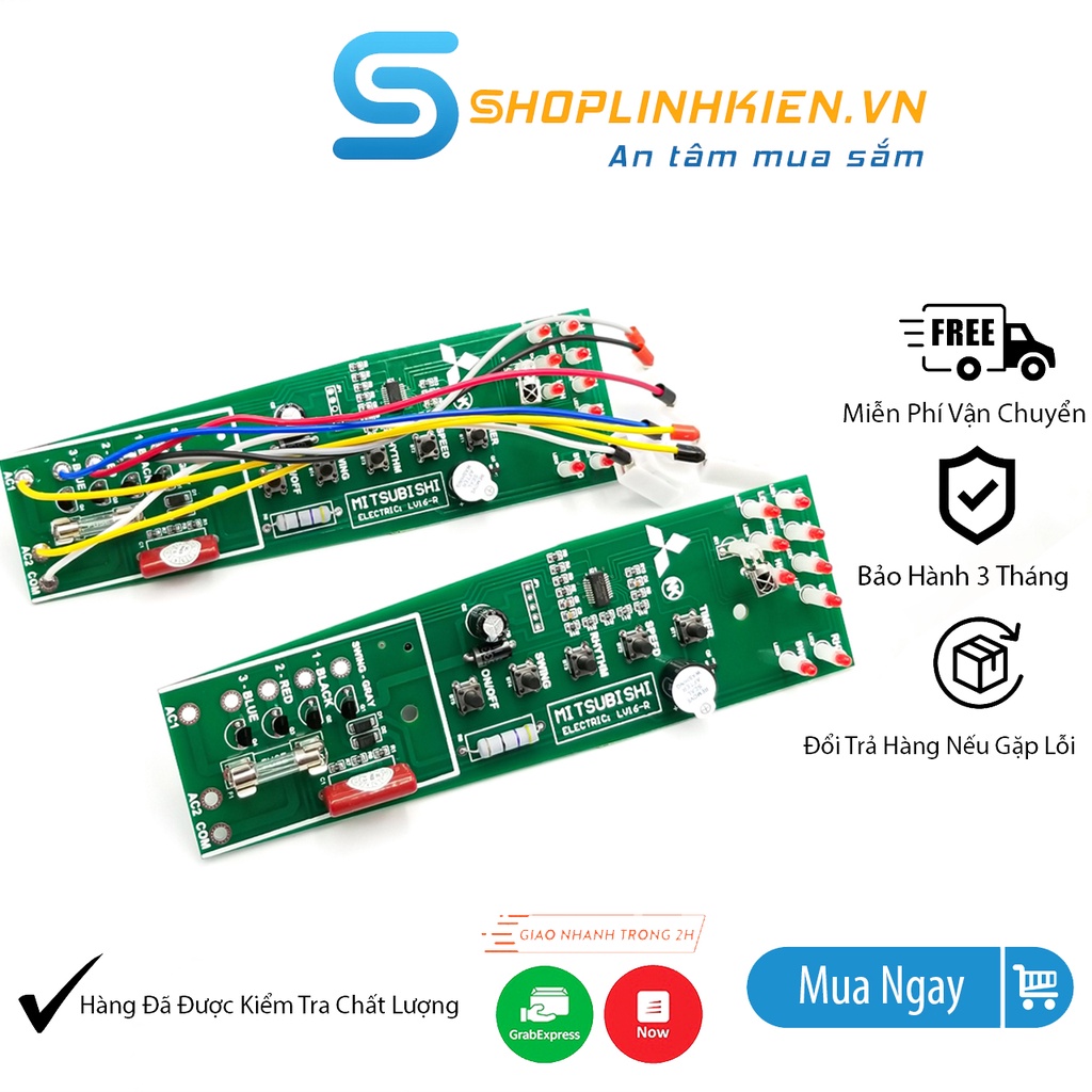 Mạch Quạt  Mitsubishi LV16RT LV16RR LV16RS LV16RV hàn sẵn Jack DOMINO - ShopLinhKienM2M
