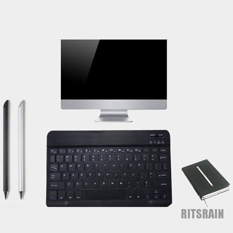 Bàn Phím Bluetooth Không Dây Mini Bằng Nhôm Cho Mac Ios Android Windows Pc Tablet