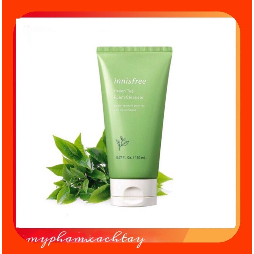 Sữa rửa mặt làm sạch innisfree Green Tea Foam Cleanser 150ml