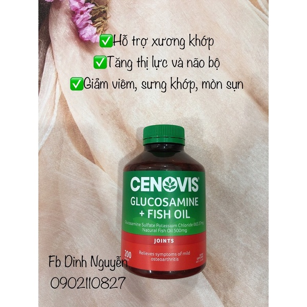 Bổ Xương Khớp Cenovis Glucosamine + Fish Oil 200 viên