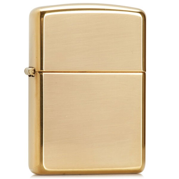 Bật lửa Zippo Mỹ vàng trơn bóng sang trọng