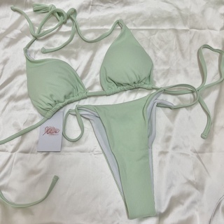 Bikini 2 mảnh tam giác thun gân