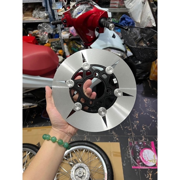 Đĩa thắng size 220mm mẫu mũi tên gắn xe máy