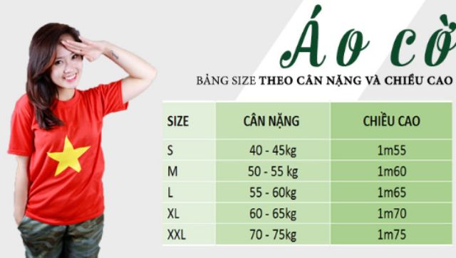 (Xưởng in) Áo đỏ sao vàng -Chất liệu cotton