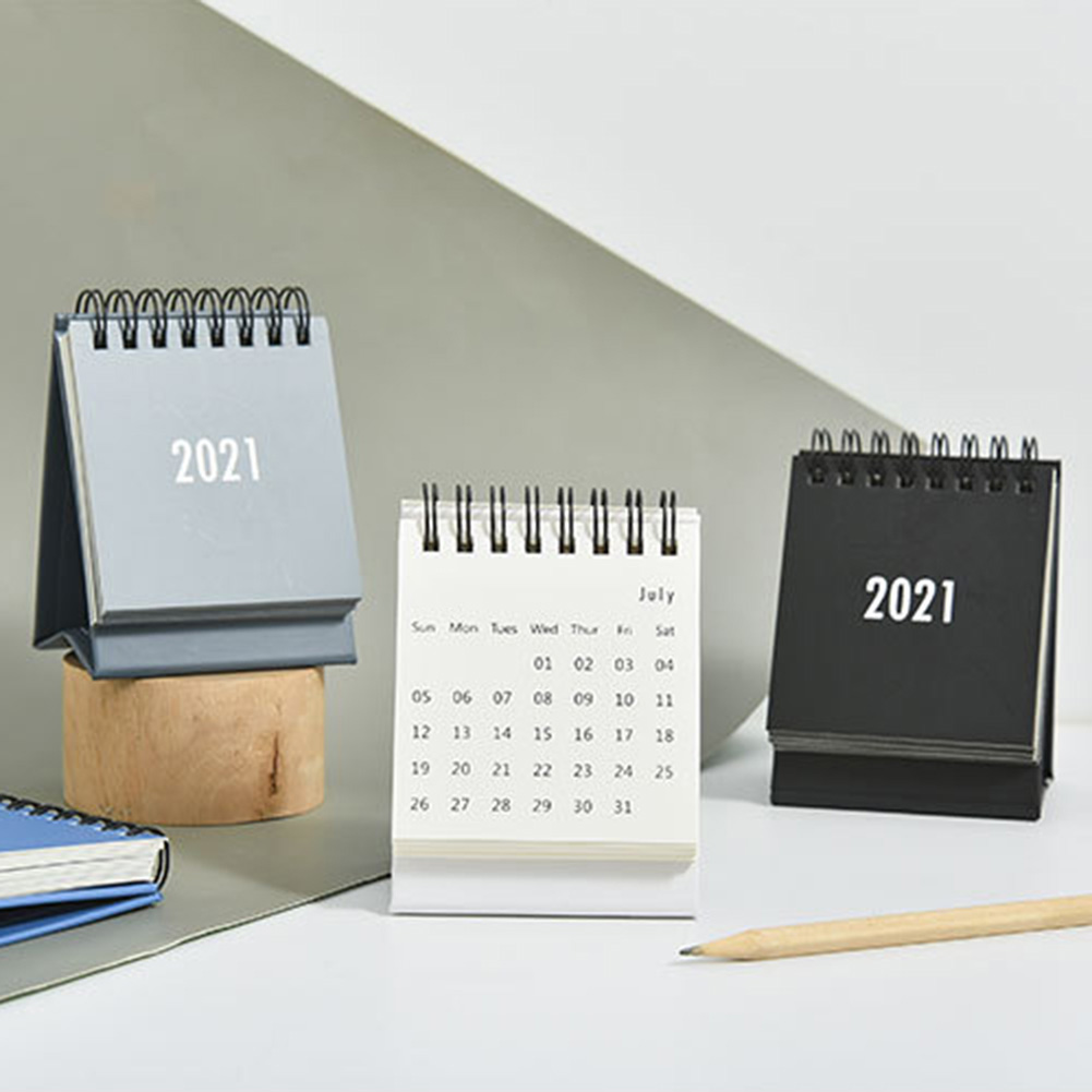 someryer Mini 2021 Table Desk Calendar Home Office Paper Monthly Daily Planner Schedule