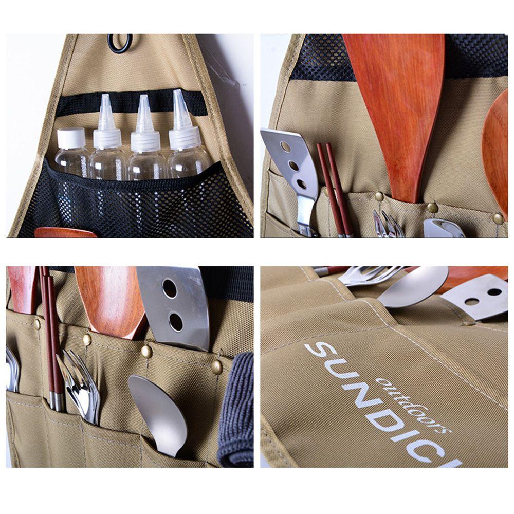 Túi Đựng Đồ Nấu Ăn Bằng Vải Oxford Tiện Dụng Mang Theo Du Lịch Dã Ngoại