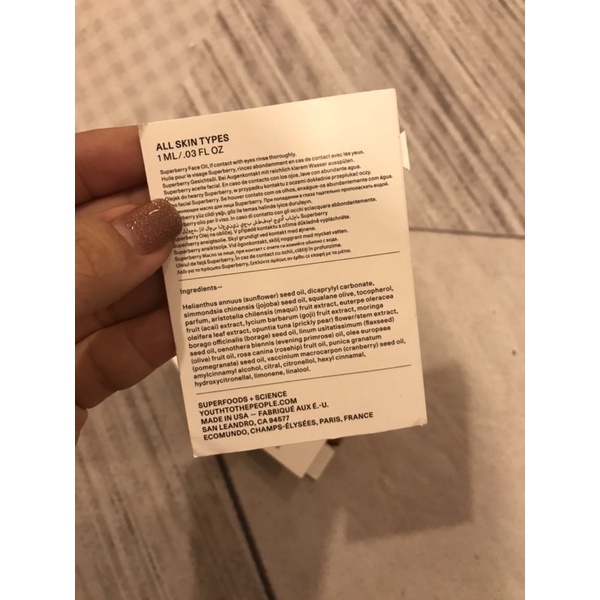 [sample 1ml] mẫu thử dầu dưỡng sáng da Youth To The People Superberry Hydrate + Glow Dream Oil | BigBuy360 - bigbuy360.vn