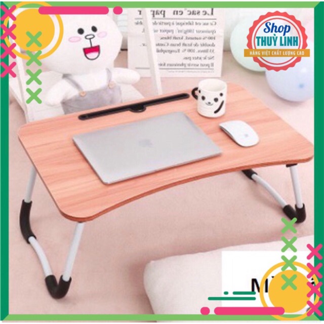 Bàn học gấp gọn thông minh có khe để ipad