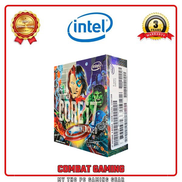 CPU Intel Core i7 10700K Avengers Edition Box Chính Hãng