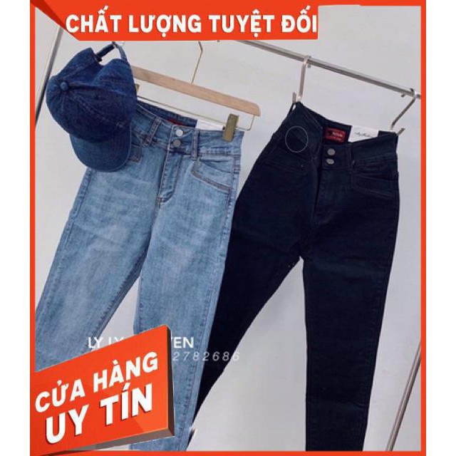 QUẦN JEANS DÁNG ÔM ĐÁY SIÊU CAO TRÊN RỐN- hình thật shop chụp | BigBuy360 - bigbuy360.vn