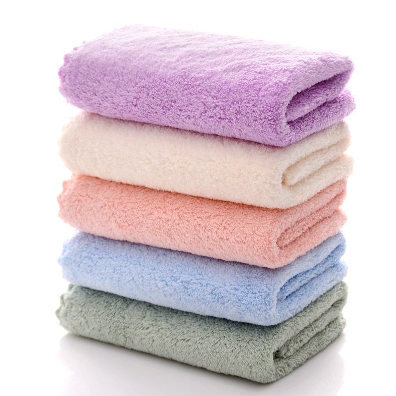 Khăn Mặt Lông Cừu Xuất Hàn Siêu Thấm, Mềm Mịn, Kích Thước 30cmx50cm