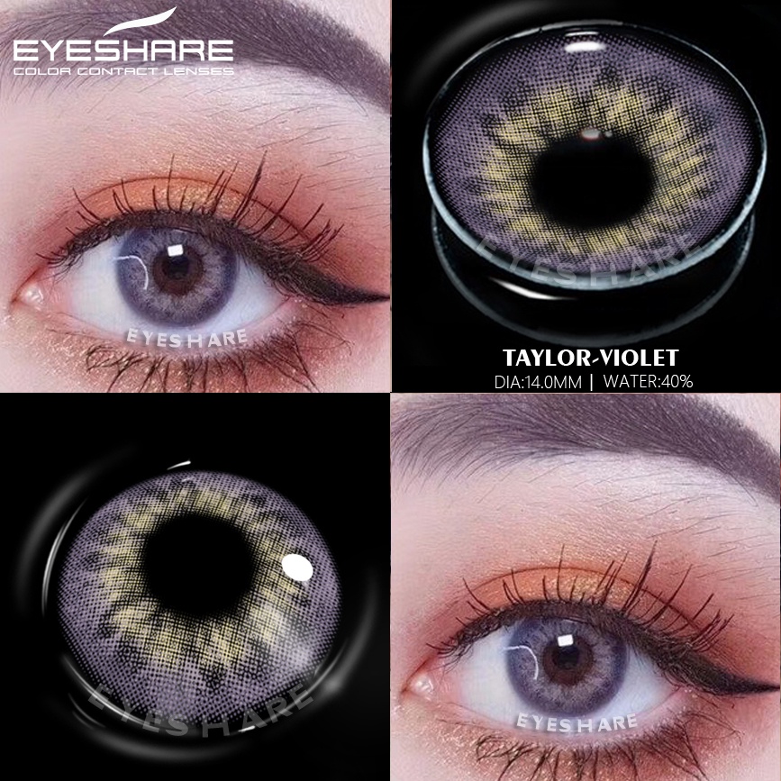 EYESHARE [Hàng mới về] Set 2 kính áp tròng thiết kế màu sắc hợp thời trang