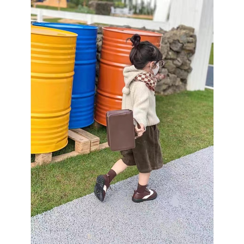 Áo Khoác Len Cardigan Có Mũ Trùm Thời Trang Mùa Thu 2022 Mới Cho Bé Trai / Gái