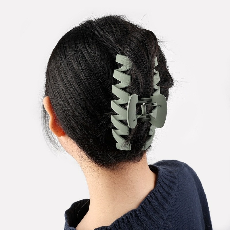 Kẹp Tóc Hình Gợn Sóng Mặt Nhám Phong Cách Hàn Quốc Cổ Điển Thời Trang Cho Nữ