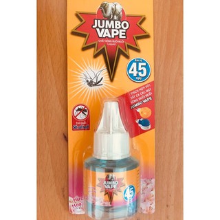 Chất xông đuổi muỗi 45 ngày JUMBO VAPE 34ml