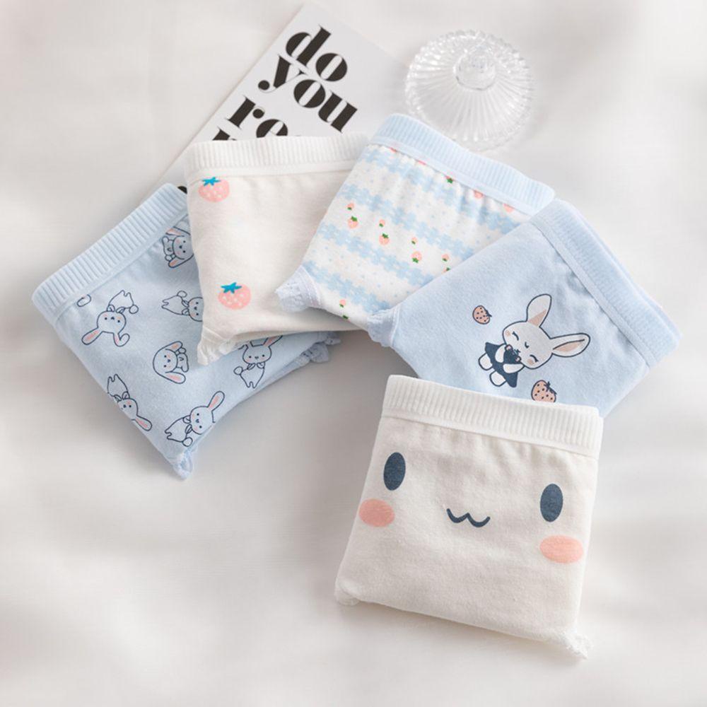 Quần Lót Cotton Thoáng Khí Lưng Vừa Họa Tiết Dâu Tây Gợi Cảm Cho Nữ