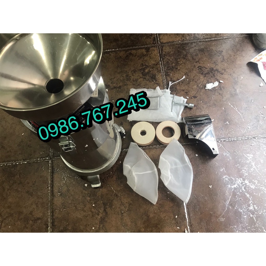 Máy xay vắt đậu nành công nghiệp công suất 10kg/h ( Tặng kèm 2 bộ đá và lưới lọc)