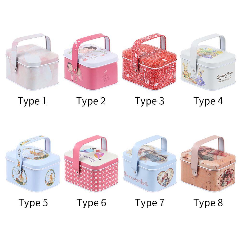 UUMIR Hộp thiếc hộp quà tặng cookie gói có nắp đậy cổ điển hand-held can