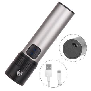 Đèn pin led t6 sạc cổng usb 4 chế độ sáng tiện lợi