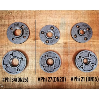 Mặt bích DECO - loại 3 và 4 lỗ chất lượng cao cho ống kẽm: Phi 21(DN15)|27(DN20)|34(DN25)|42(DN32)|48(DN40)